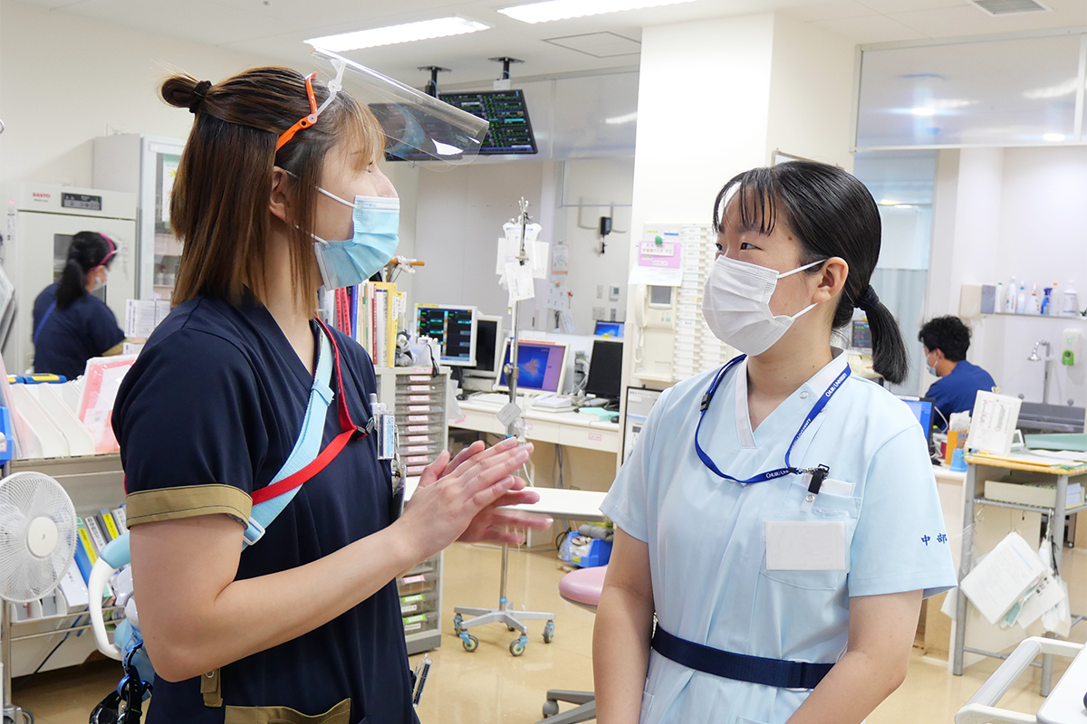 看護学生がインターンシップに訪れてくれました
