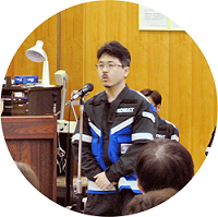 医療救護班の出発式の写真