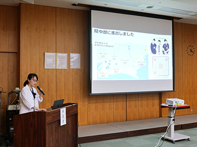 血液内科の目標発表会の様子