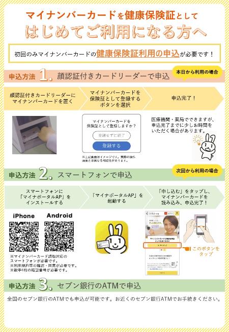 マイナンバーカードを健康保険証としてはじめてご利用になる方へ