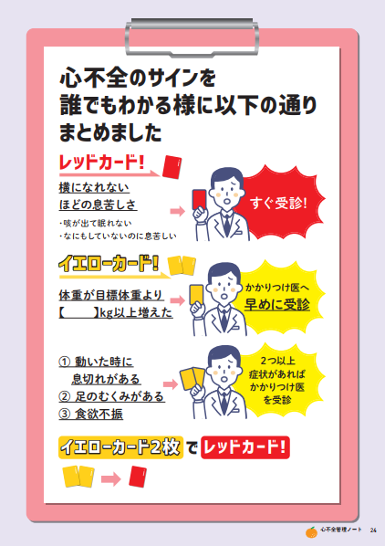 心不全のサイン