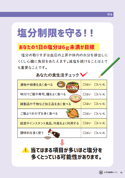 塩分制限を守る
