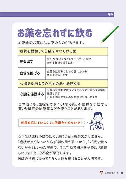 お薬を忘れずに飲む