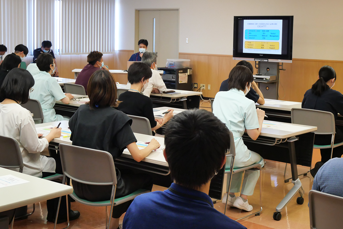 1次トリアージの様子