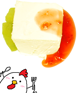 豆腐レアチーズケーキの写真