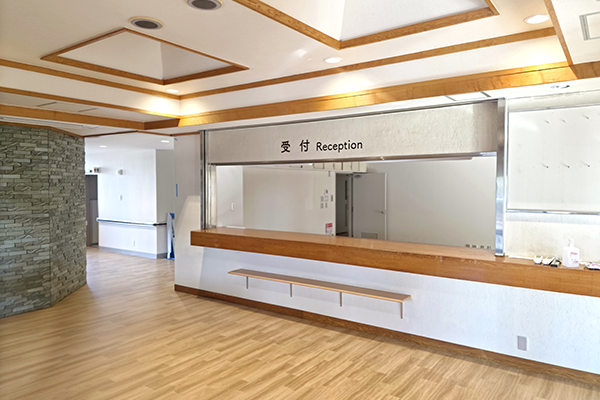 受付の工事状況