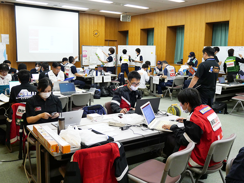 防災訓練の様子