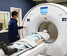 肺CT検査の様子