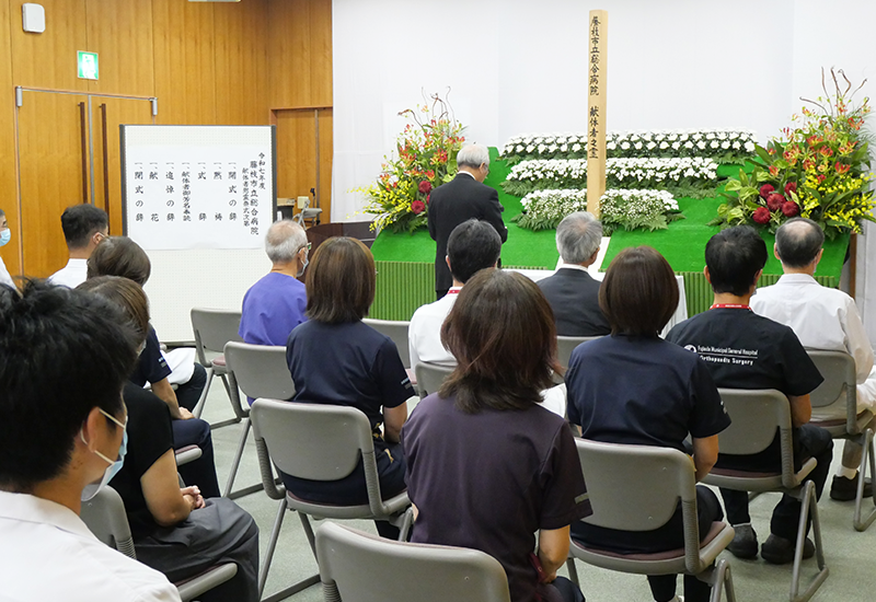 献体者慰霊祭の様子